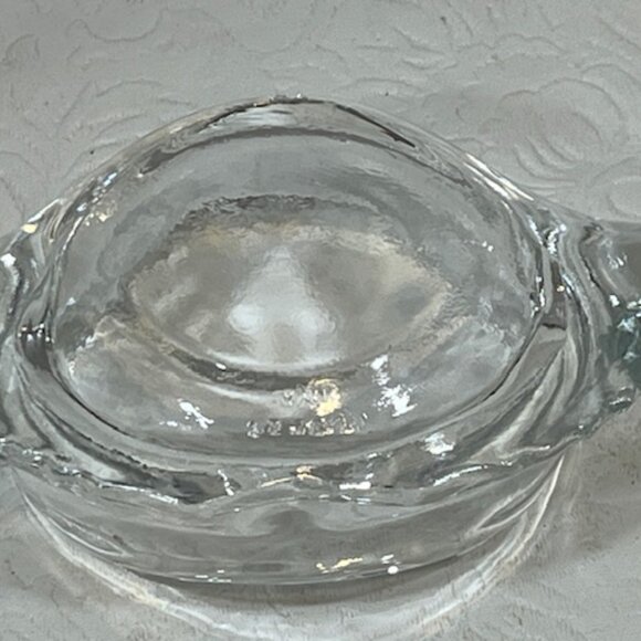 VTG Set of 8 Clear Glass Crab Shaped Baking Dishes Shells Ramekins 5.75"x3" - Picture 9 of 13